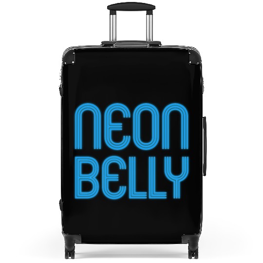 Jiu Jitsu BJJ Neon Belly Blue Light Suitcases