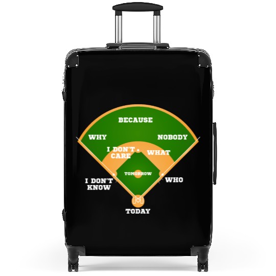 Who's on First? Baseball Diamond Fielding Card Suitcases