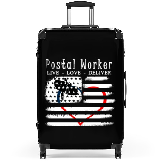 American Postal Worker - Live Love Deliver Suitcases