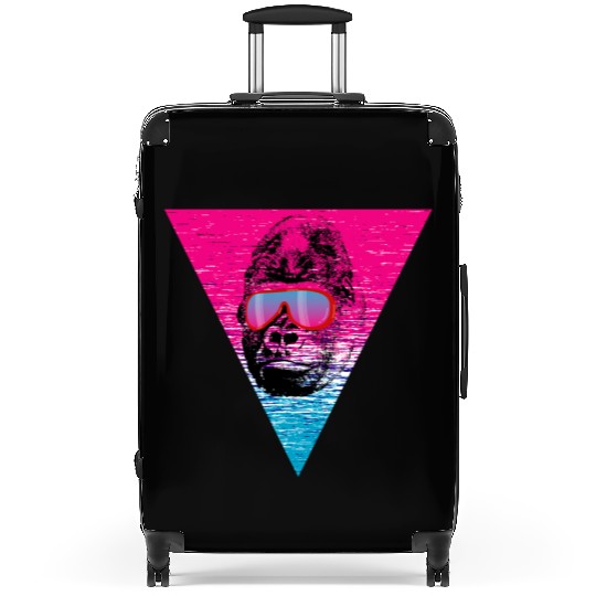Cool Monkey Ape Gorilla sunglasses gift idea Suitcases
