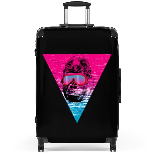 Cool Monkey Ape Gorilla sunglasses gift idea Suitcases