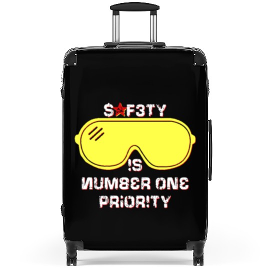 Safety Is Number One Priority - Crazy Russian Hacker Safetyglasses Suitcases