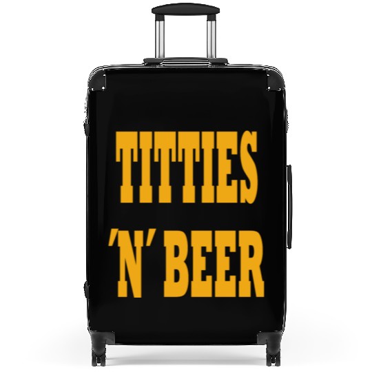 TITTIES N BEER Suitcases