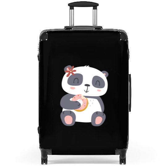 Sweet Panda Family Girl 4 Suitcases