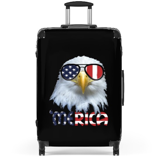 American Eagle 4th July US Merica Election Gift Suitcases