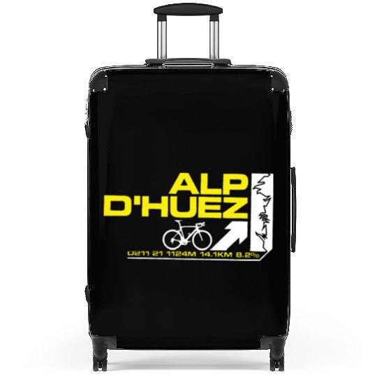 Tour De France Alp D huez Cycling Mens Printed bik Suitcases