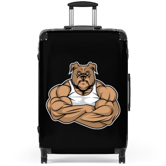Dog Canine Pet Bulldog Pitbull Doberman Pug Gift I Suitcases