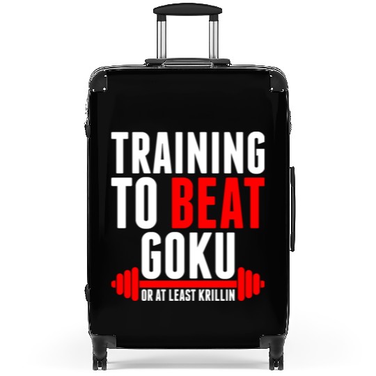 Training To Beat Goku Suitcases