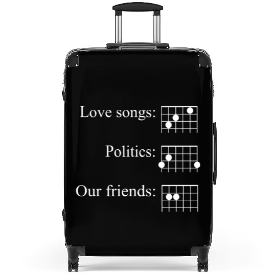 Love Songs Politics Our Friends Em inspired by Fra Suitcases