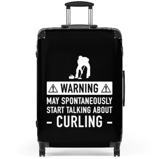 Movie - funny curling for men or women Suitcases