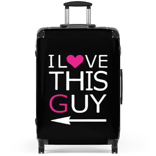 Couple Matching Suitcases I Love This Guy Girl brothe