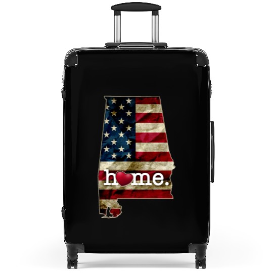 Albm Fan Gift State Flag America US I heart Albm Pride Suitcases