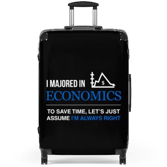 Student - i majored in economics men Suitcases
