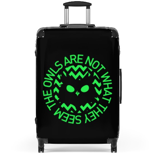 OWLS ARE NOT WHAT THEY SEEM OWLS TWIN PEAKS INSPIR Suitcases