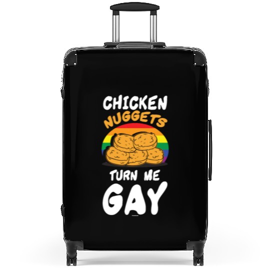 Funny Chicken Nuggets LGBT Suitcases