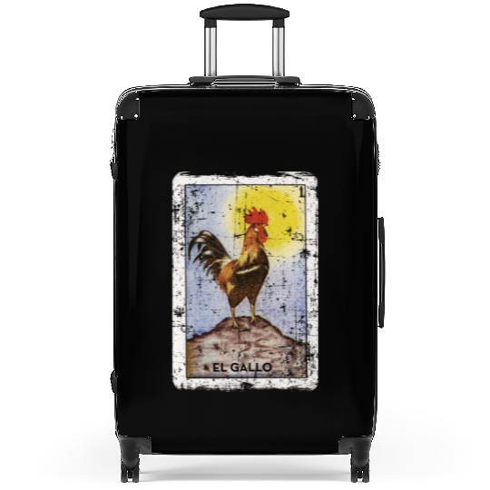El Gallo Mexican Loteria Bingo Card Suitcases