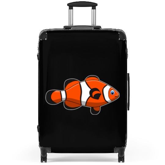 clown fish orange aquatic gift idea Suitcases