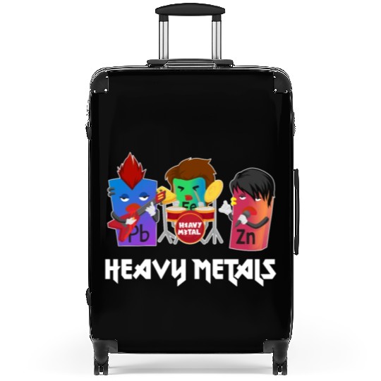 Funny Heavy Metals Chemistry Elements Rock Band Suitcases