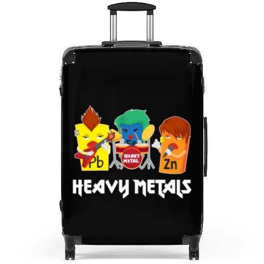 Funny Heavy Metals Chemistry Elements Rock Band Suitcases