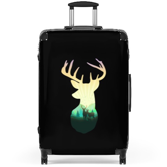 Deer Family In The Forest Unisex Cool Suitcases