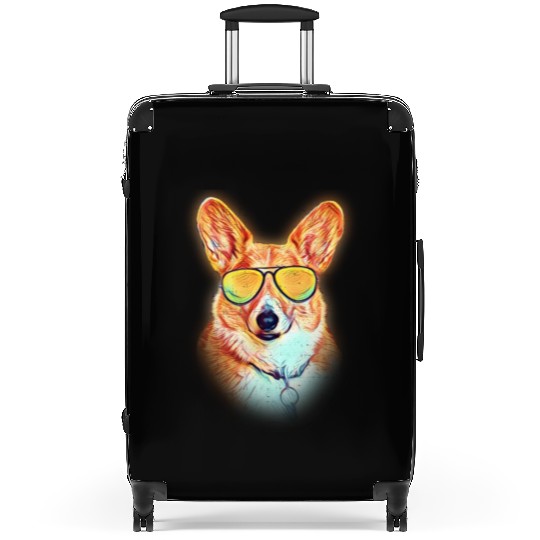 Pembroke Welsh Corgi Colorful Neon Dog Sunglasses Suitcases