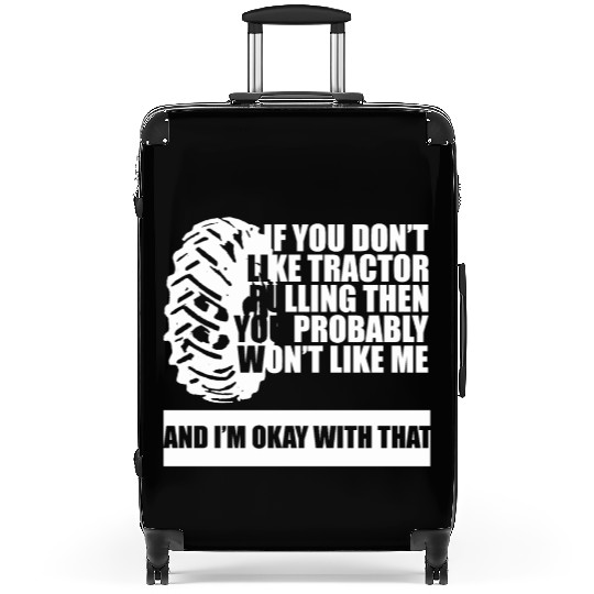 Tractor Pulling Farm Lover Suitcases