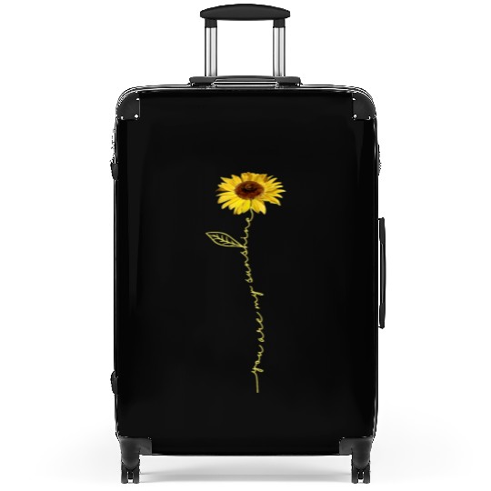 You Are My Sunshine Hippie Sunflower girlfriend Suitcases