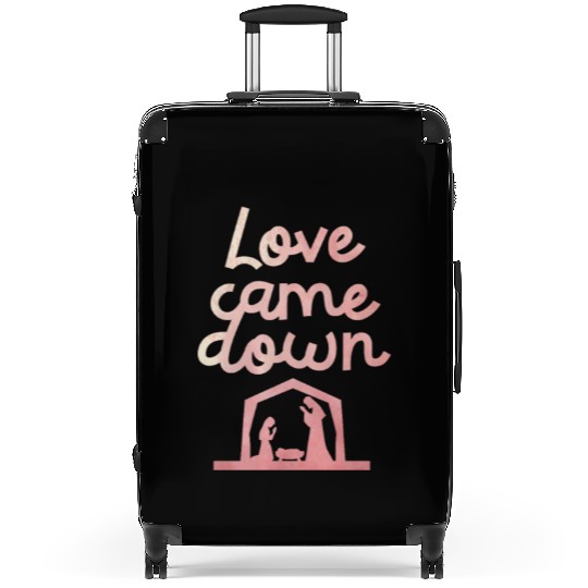 Love Came Down Christian Jesus Christmas Spirit Suitcases