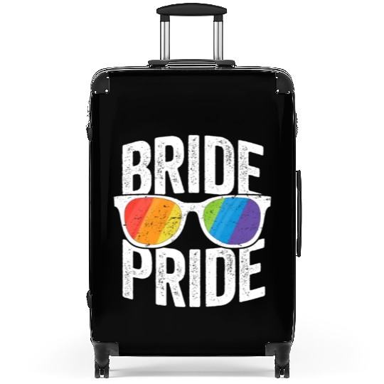 Bride Pride Bachelorette Party Suitcases LGBT Pride Lesbian