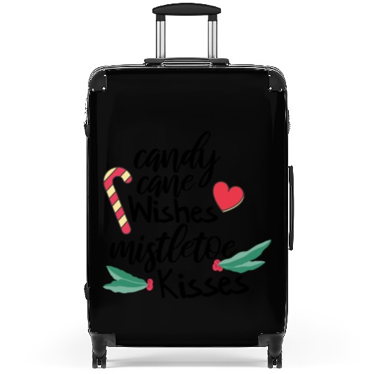 Candy cane wishes and mistletoe kisses Suitcases