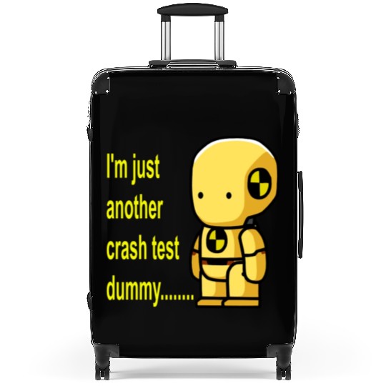 crash test dummy Suitcases