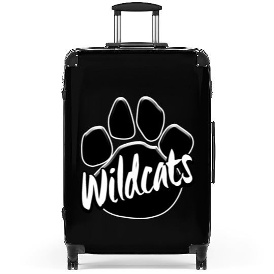 Wildcats Paw Print Mascot School Pride Suitcases