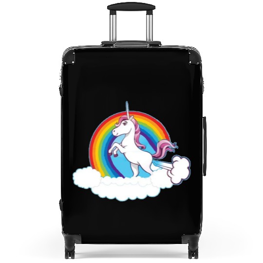 Rainbow Unicorn Love Suitcases
