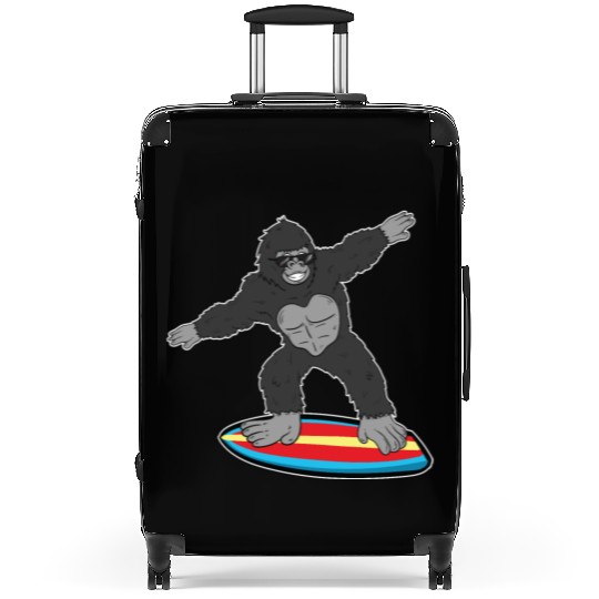 Gorilla Mokey Ape Surfing Surf Gift & Present Suitcases