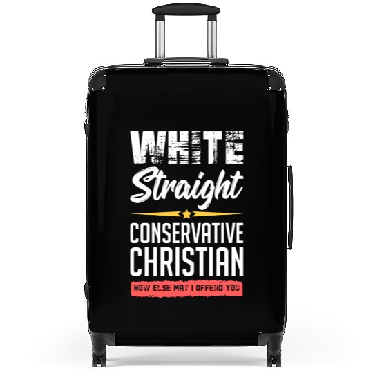 Funny political conservative Christian gift idea Suitcases