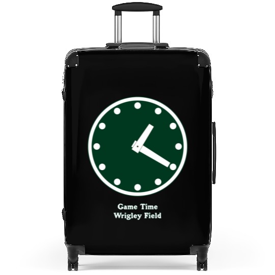 WRIGLEY FIELD SCOREBARD CLOCK IS CHICAGO CUBS GAME Suitcases