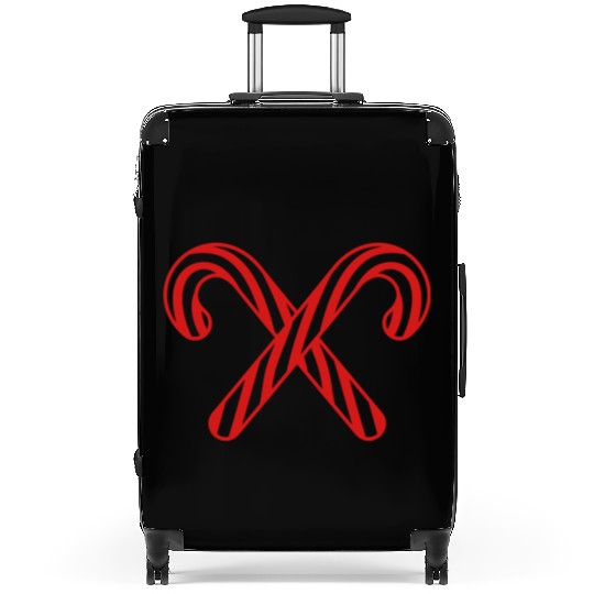 cross 2 candy cane x delicious candy sugar sweet h Suitcases