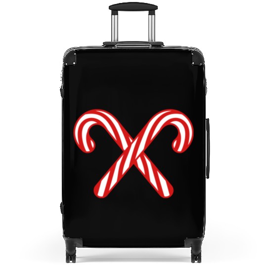 2 candy cane cross x delicious candy sugar sweet h Suitcases