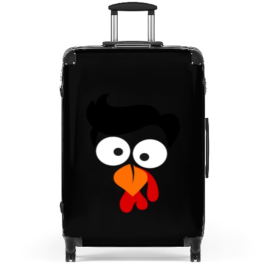 Turkey Face Thanksgiving Suitcases