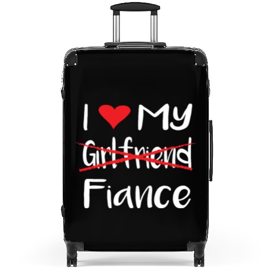 I Heart My Fiance funny lover Valentine's Day Gift Suitcases