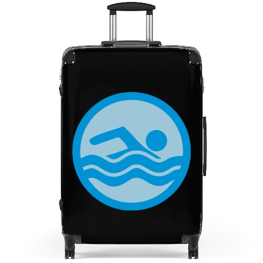 round circle swim love symbol holiday sea vacation Suitcases