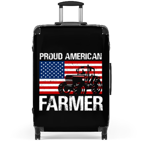 Proud American Farmer Design for Farmer Gifts for Suitcases