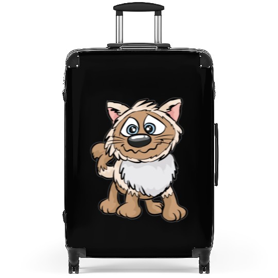 WEIRD CAT Crazy Mad funny Cartoon Comic Gift Suitcases
