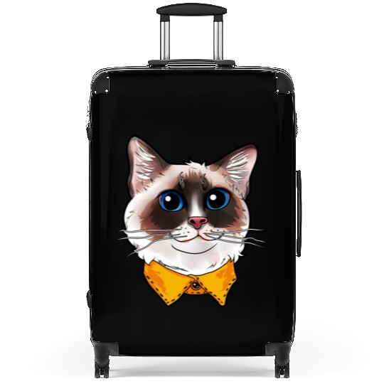 Ragdoll Cat Face Cats funny cute sweet Kitty gift Suitcases
