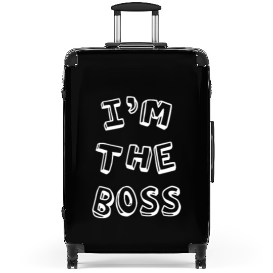 Funny Baby Onesie Boss (white) Suitcases
