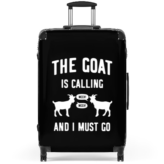 Goat Goats Farmer Calling Suitcases