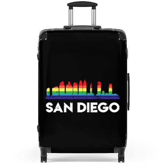 LGBT Flag Rainbow Suitcases LGBT San Diego City Pride