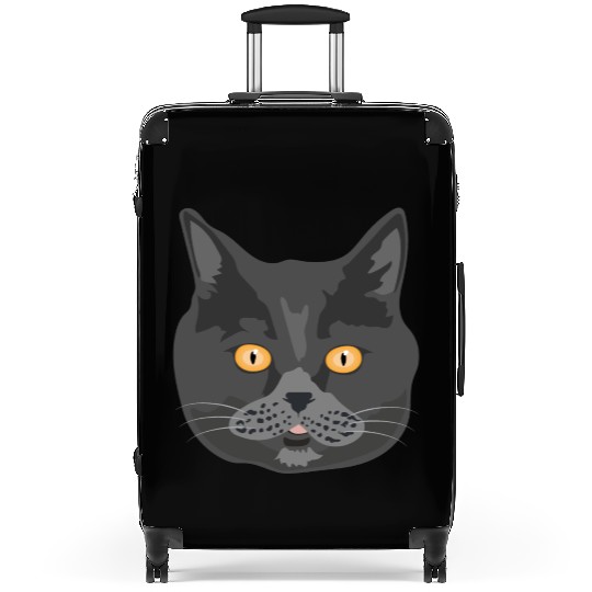 Cat British Shorthair Cat Face - Gift Idea Suitcases