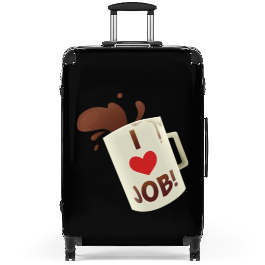 i heart job coffee mug job simulator i love job Suitcases