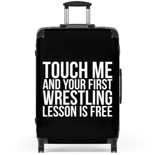 Funny Wrestling Wrestling Coach Sports Suitcases